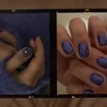 Синий новогодний маникюр, с которым стоит встретить 2022 год