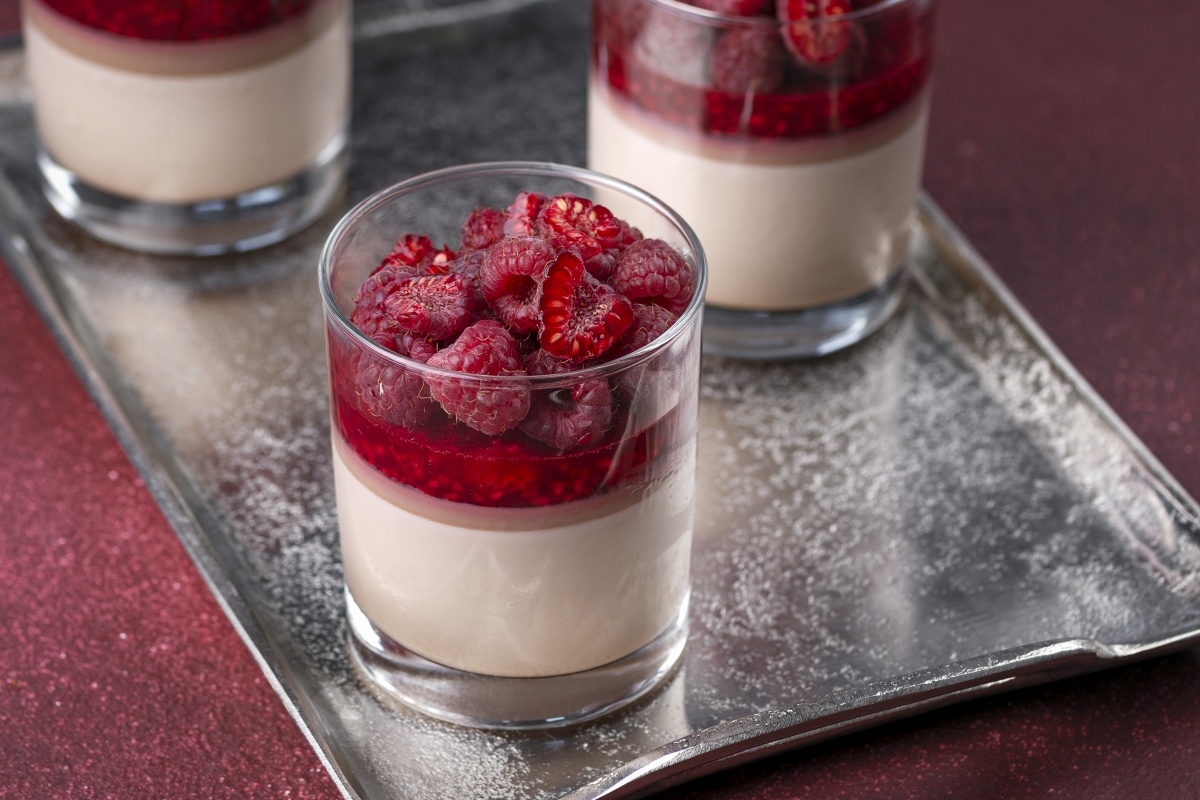 Шоколадна пана кота з малиною