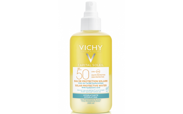 Сонцезахисний спрей з гіалуроновою кислотою SPF 50 від Vichy