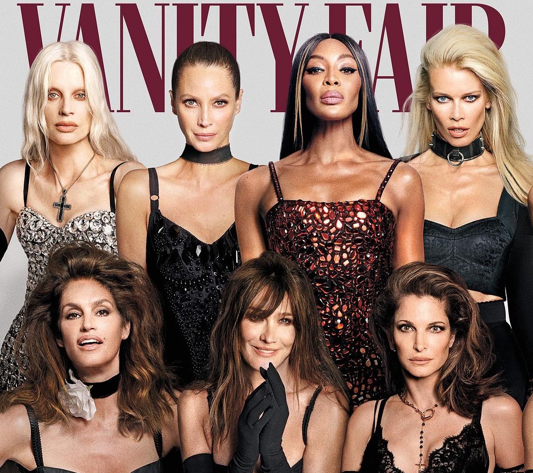Супермодели разных эпох появились на обложке Vanity Fair