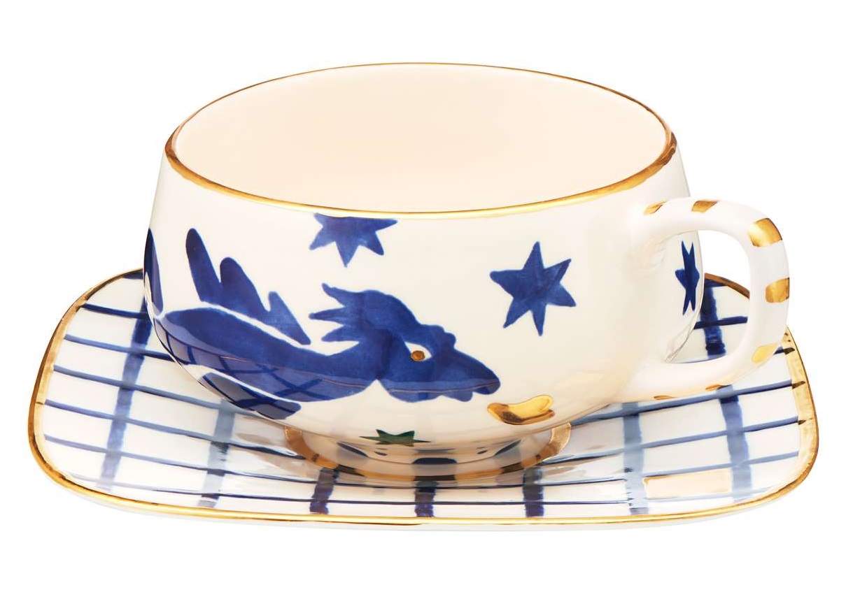 Чашка і блюдце з драконом від Gunia Project