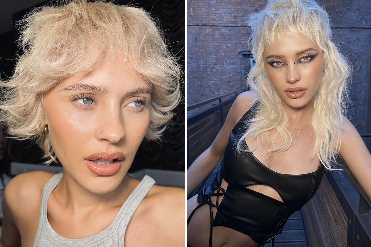 Стрижка маллет на коротке і середнє волосся