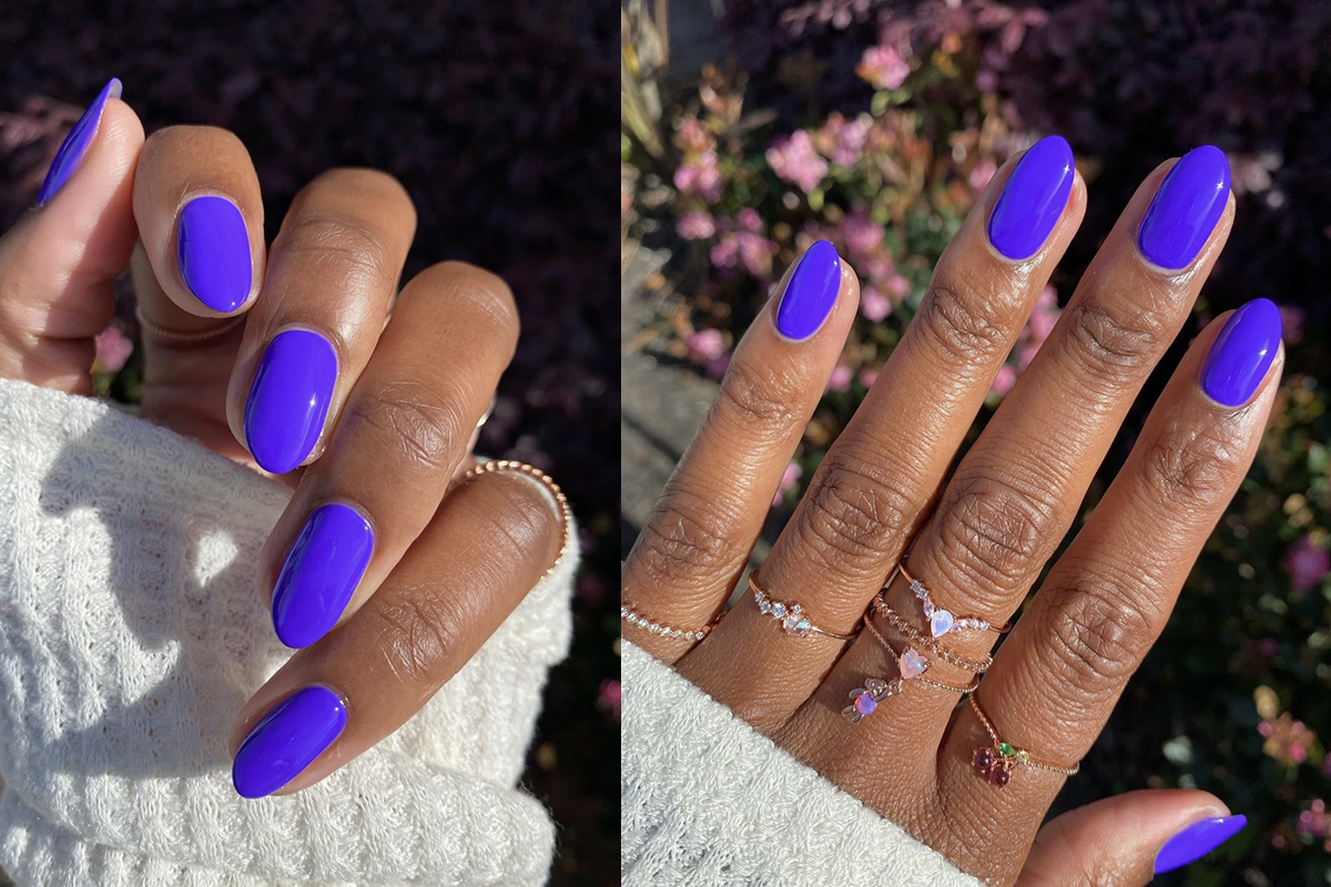 фіолетовий манікюр