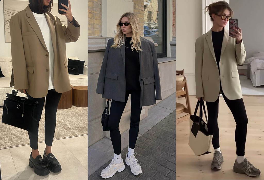 образи з лосинами і жакетом