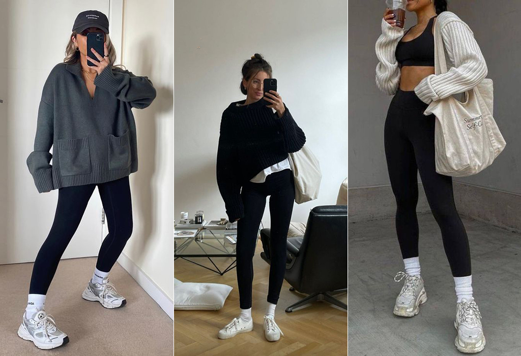 образи з лосинами і светром