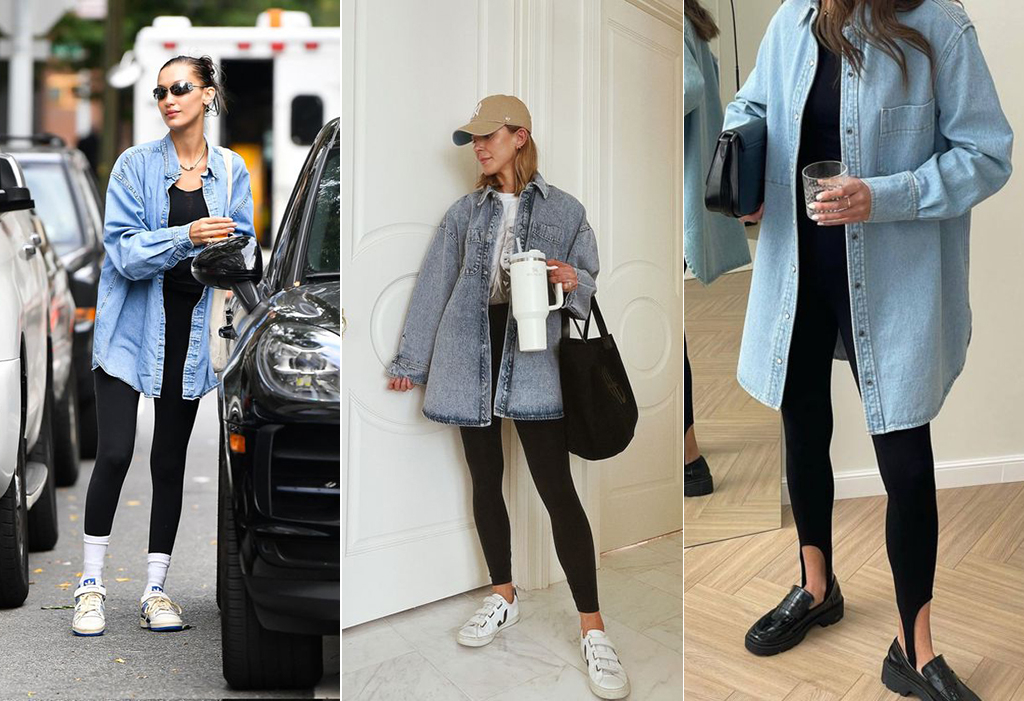 з чим носити лосини навесні фото