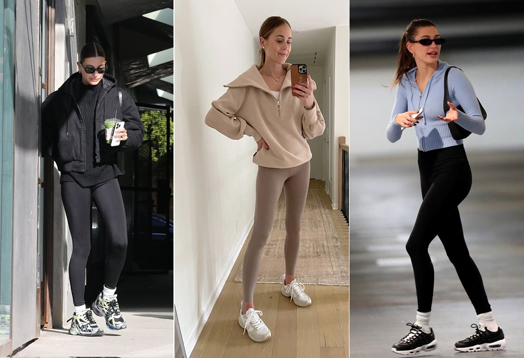 образи з лосинами і светрами