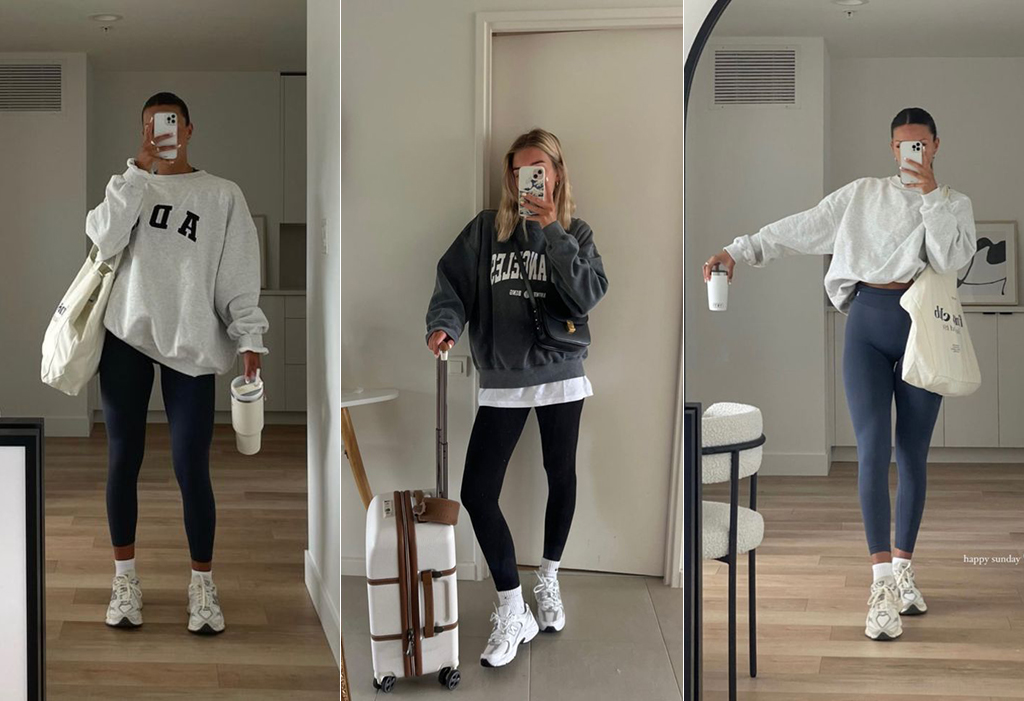 образи з лосинами і світшотом фото