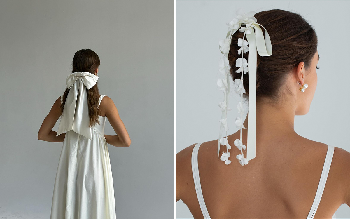 святкові зачіски з бантом