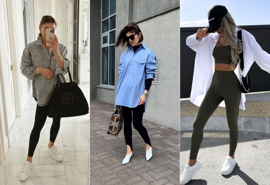 образи з лосинами і сорочкою