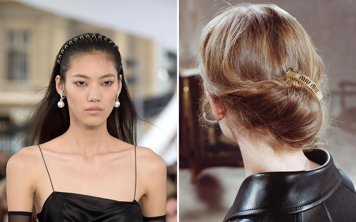 зачіски з модними аксесуарами