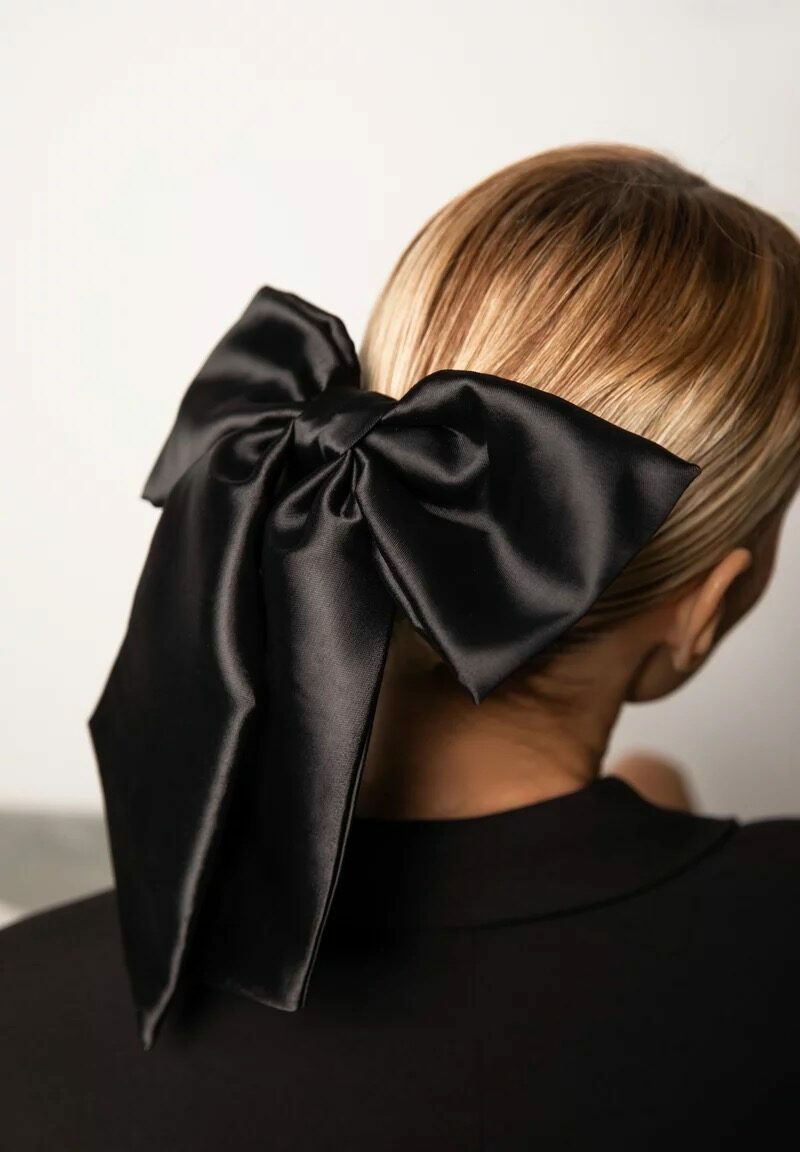 Шовковий бант-заколка Gepur