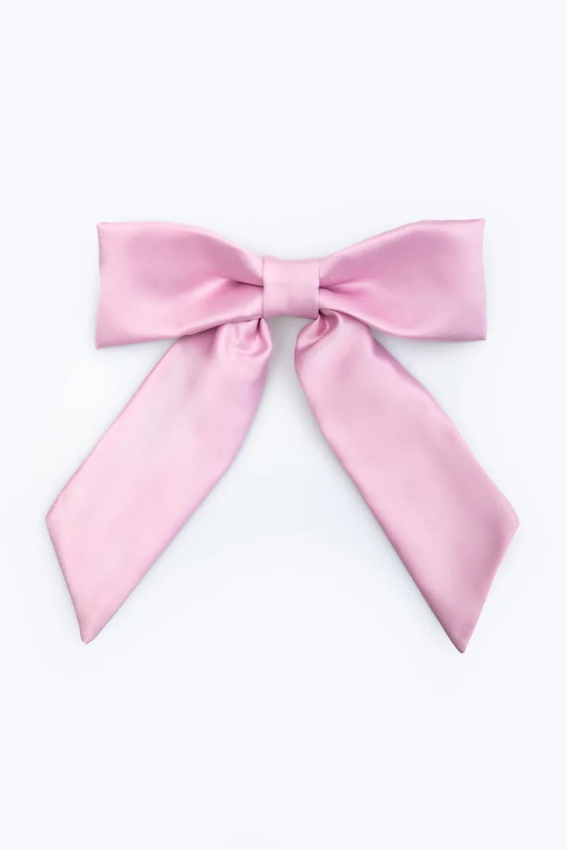 Рожевий бант-заколка Gepur