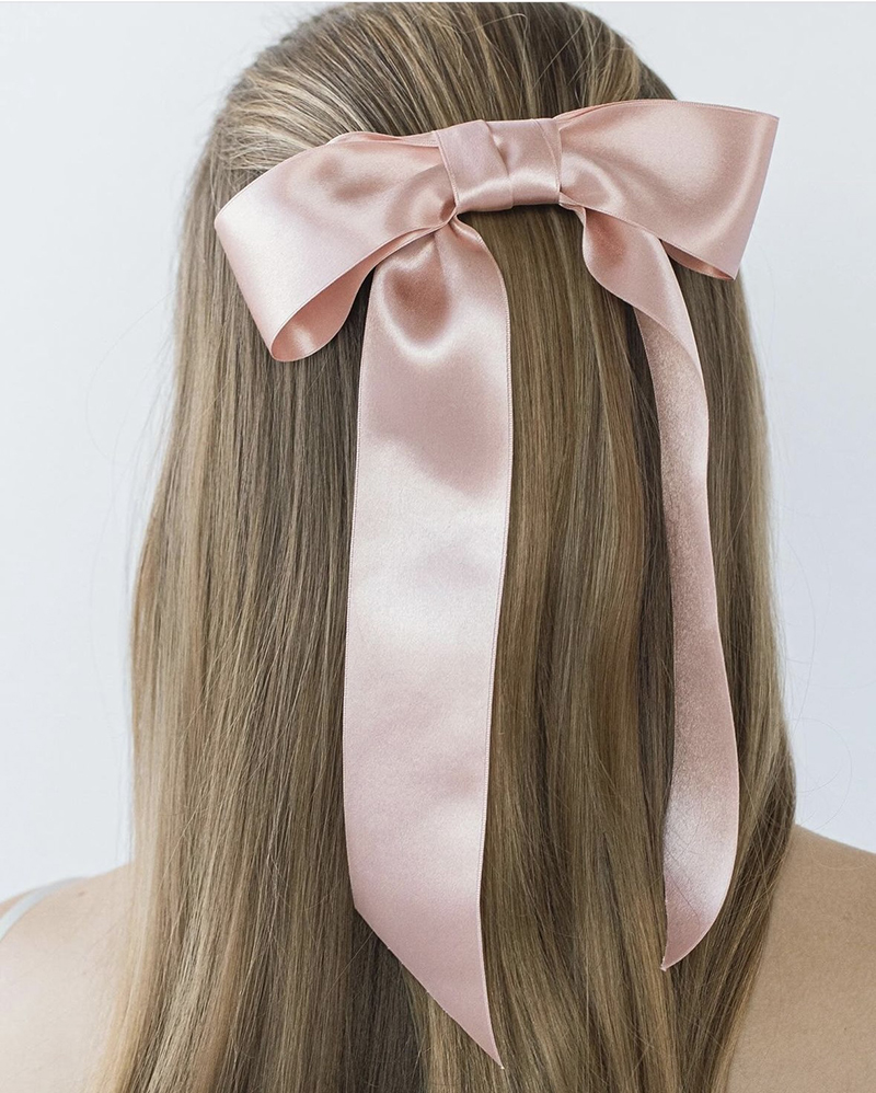 Атласна стрічка-бант для волосся