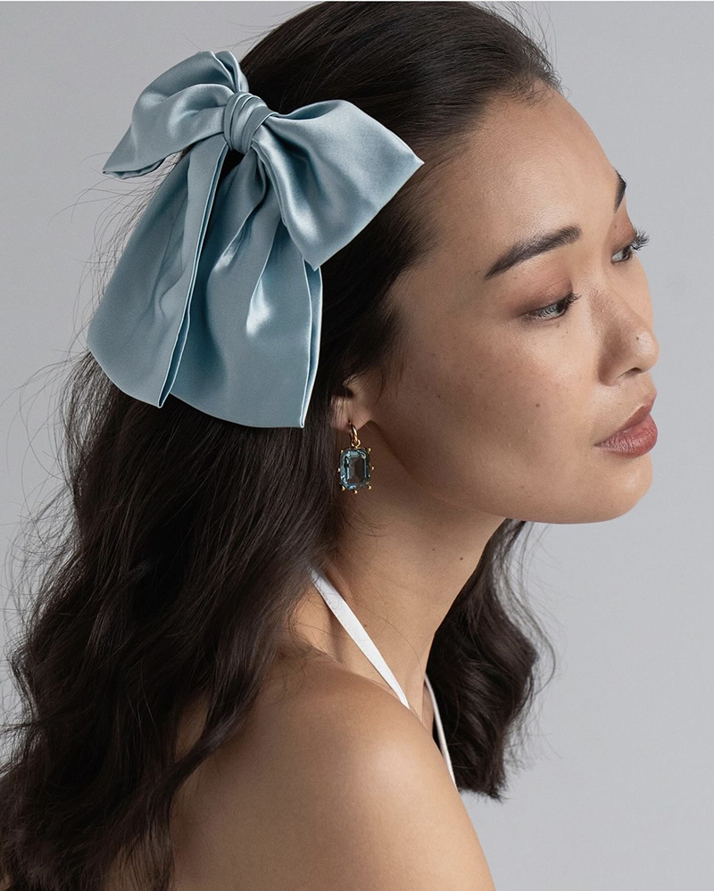 Шовковий бант для волосся