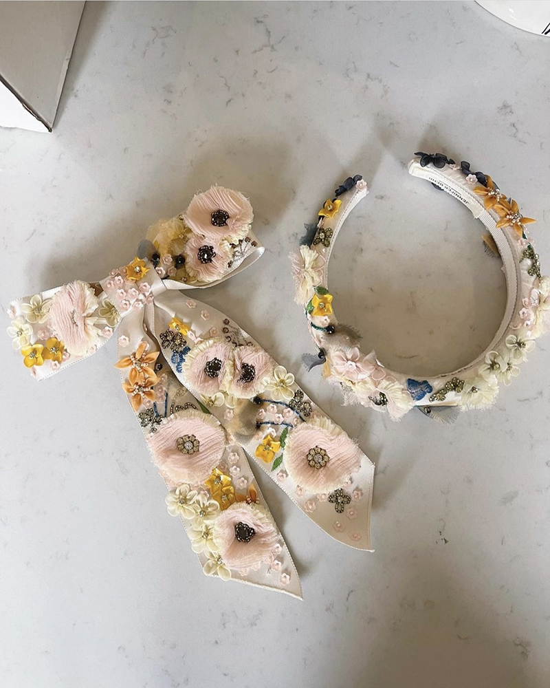 Бант і обруч для волосся