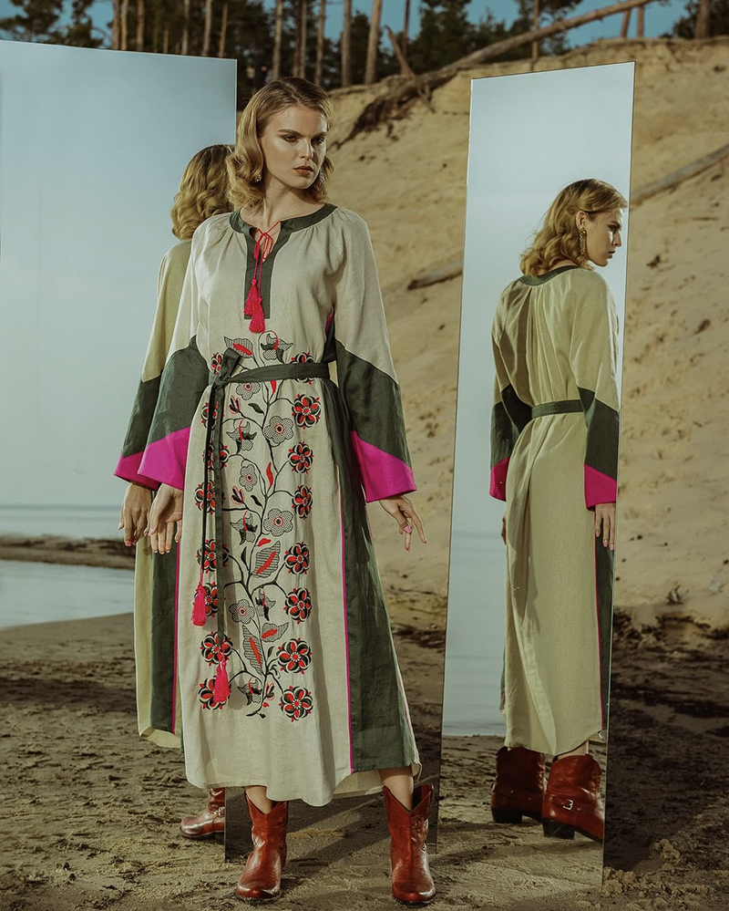 Сукня етно з вишивкою 2Kolory