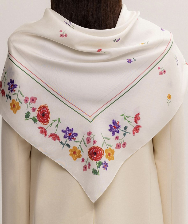 хустина з квітами