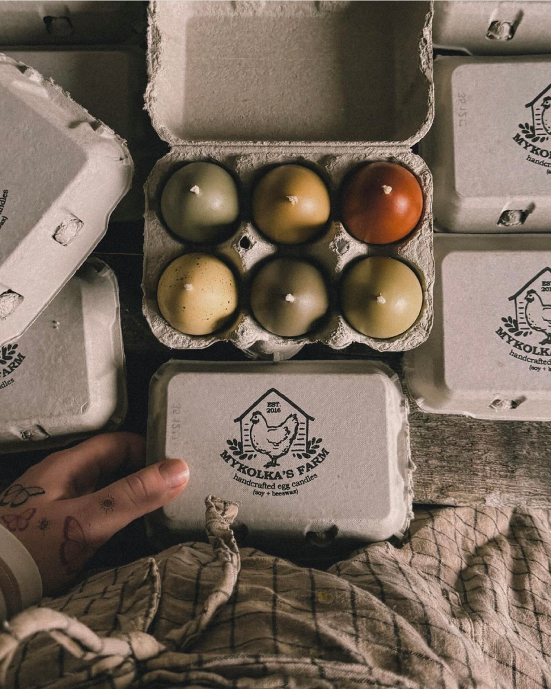 Великодні свічки у вигляді яжєць