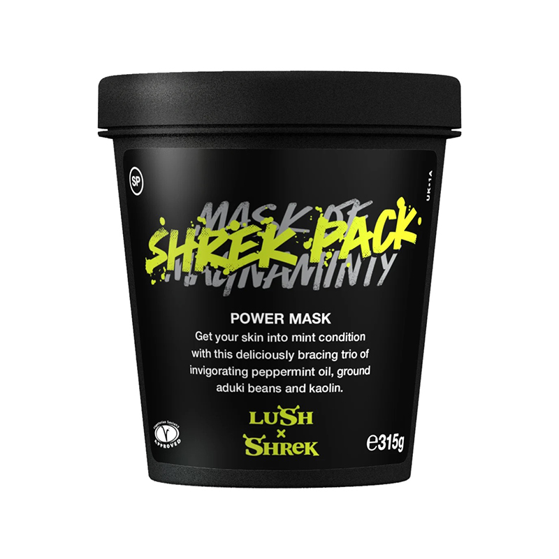 Lush x Shrek power mask