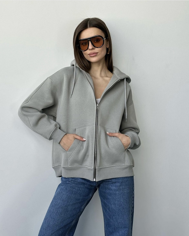 Худі сіре OCEAN