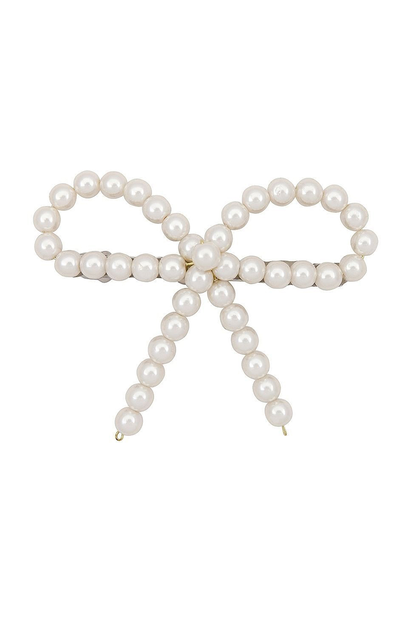 Заколка-бант з перлами Shashi