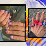 різнокольоровий манікюр