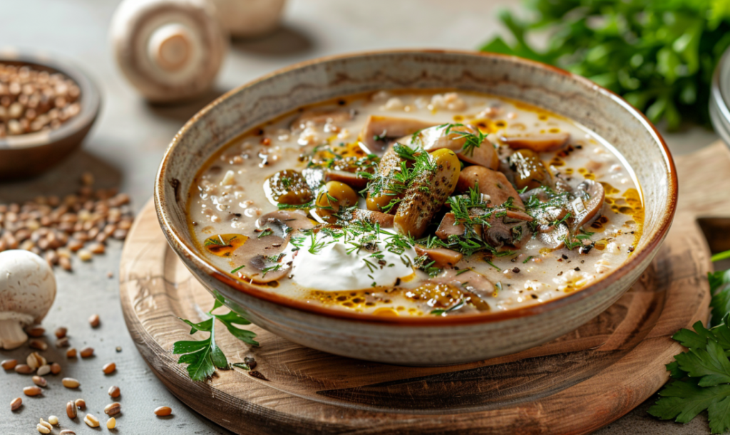 Розсольник пісний з грибами «Верховинський»