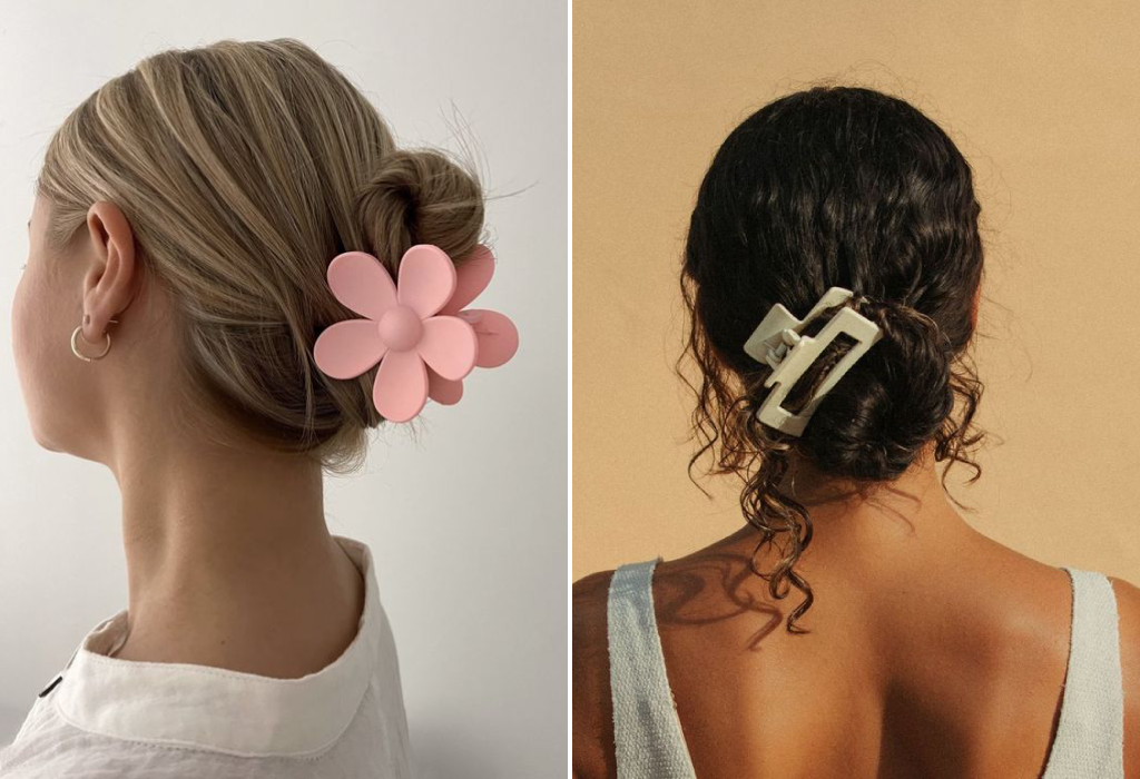 зачіска пучок з крабиком